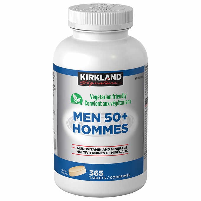 Kirkland 柯克兰 男性50+中老年专用复合维生素矿物质营养片365粒