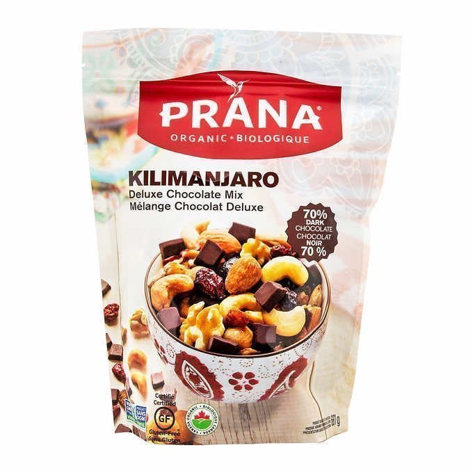 Prana 天然混合坚果+巧克力+蔓越莓干 ➕70%黑巧克力，681g