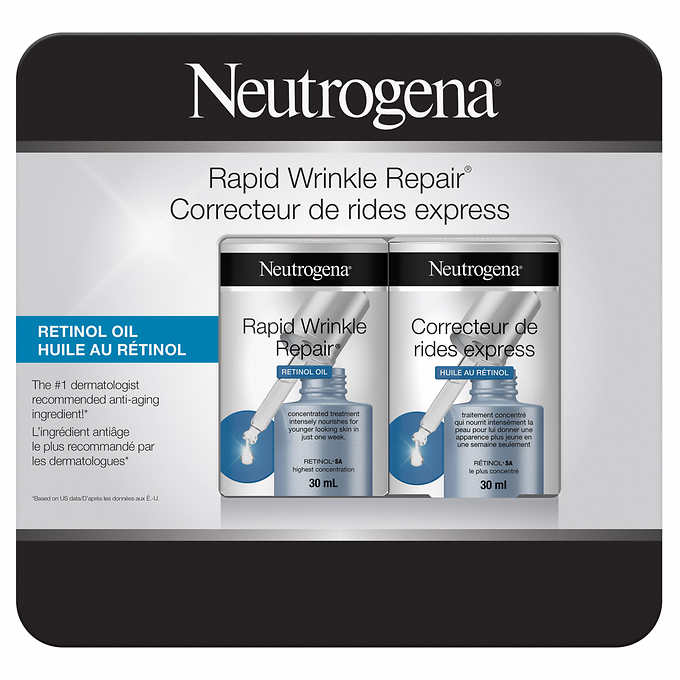 Neutrogena 露得清 快速修复视黄醇面部精华油，轻盈，去除黑斑，深层皱纹处理，0.3％浓缩视黄醇SA，1.0 液体盎司，30毫升