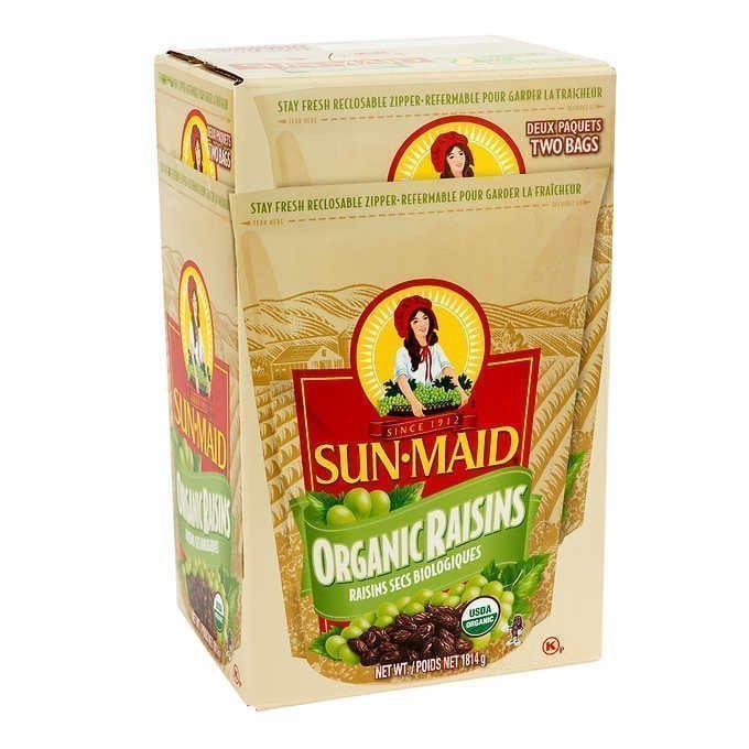 SUN MAID ORGANIC RAISINS阳光少女有机葡萄干 2*907g