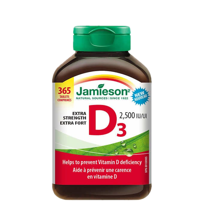 Jamieson 健美生 维生素D3  2500IU*365粒