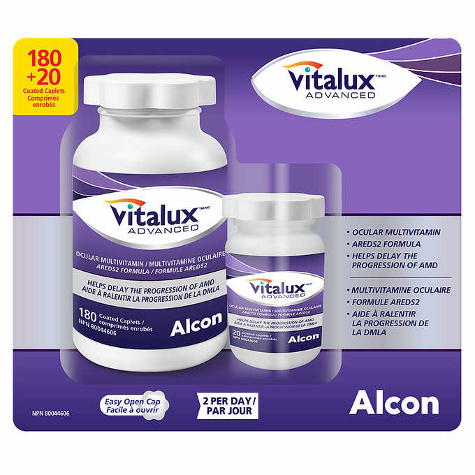 Vitalux Advanced Ocular Multivitamin 眼部叶黄素复合维生素 180 + 20粒