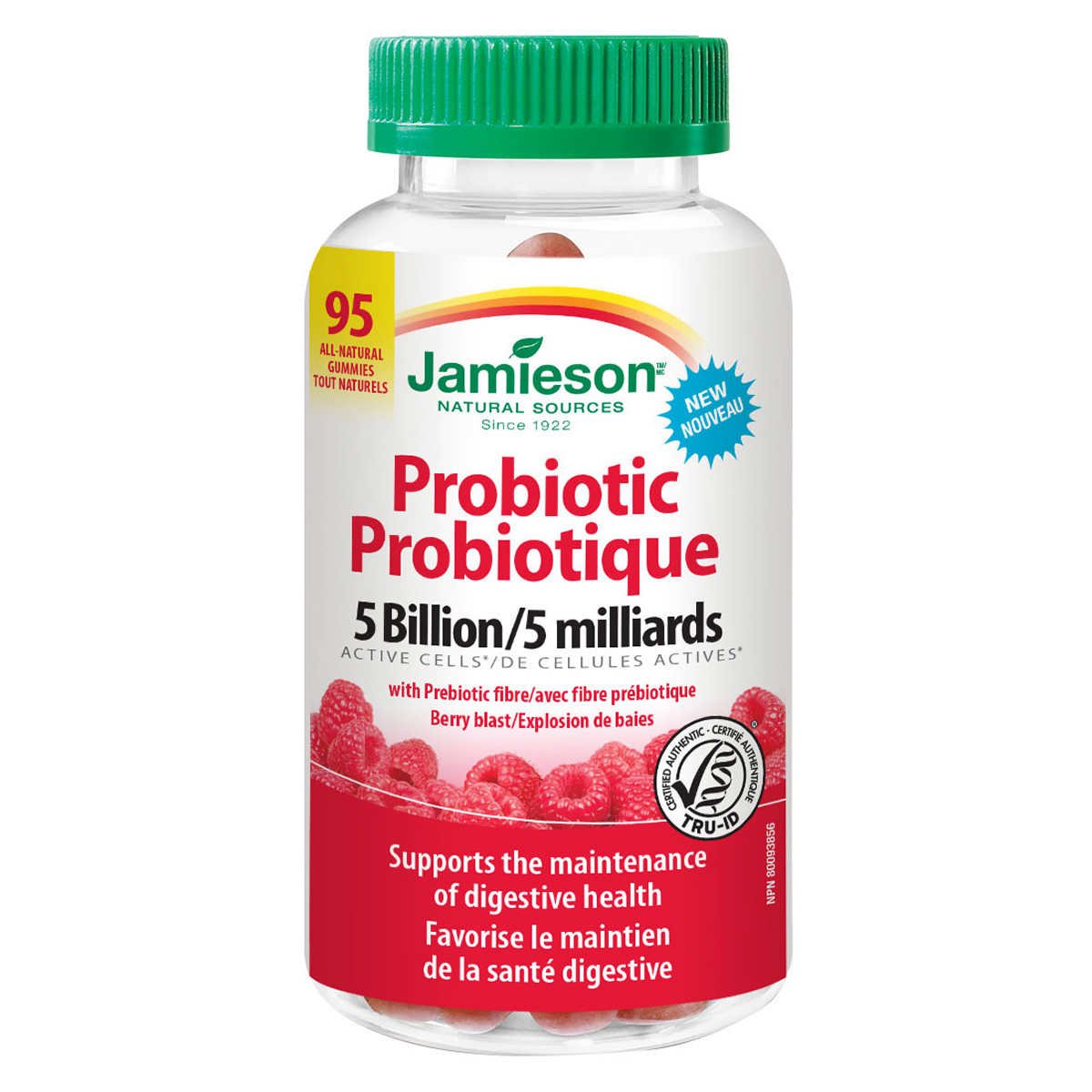 Jamieson probiotic健美生50亿株益生菌软糖 浆果味 95粒