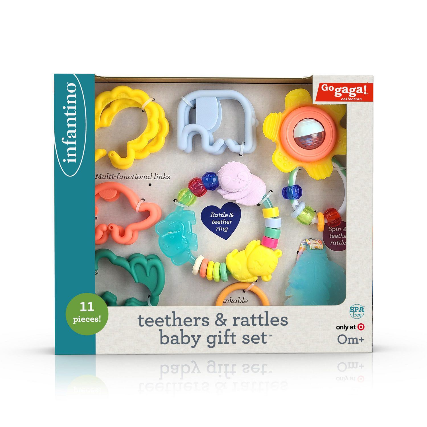 TEETHER & RATTLE BABY GIFT SET 婴儿礼物