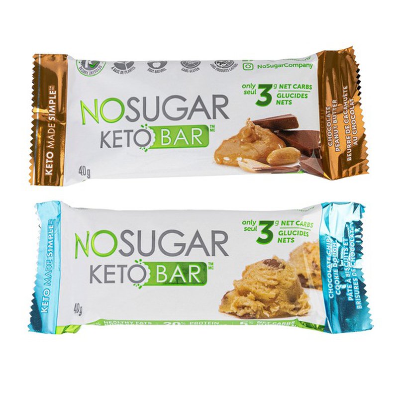 No Sugar Keto Bars 12 x 48 g 无糖能量棒