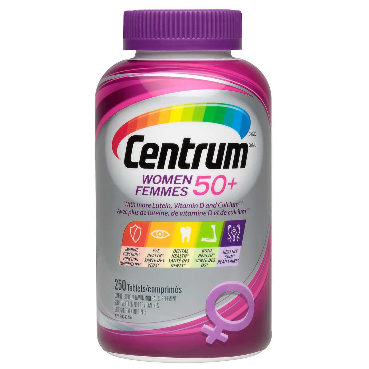 Centrum 善存女性(50岁+) 复合维生素矿物质片  250粒