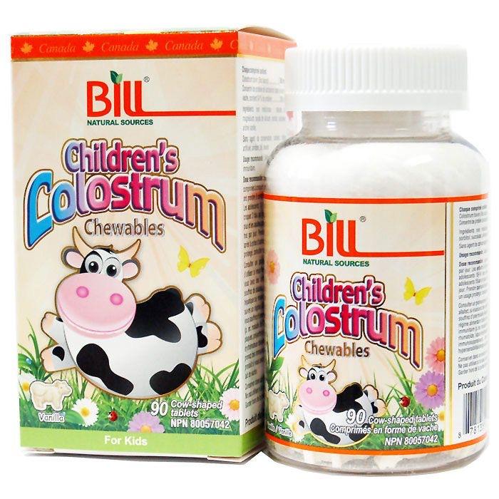 康加美(BILL)儿童牛初乳咀嚼片高含量免疫球蛋白 90粒/瓶